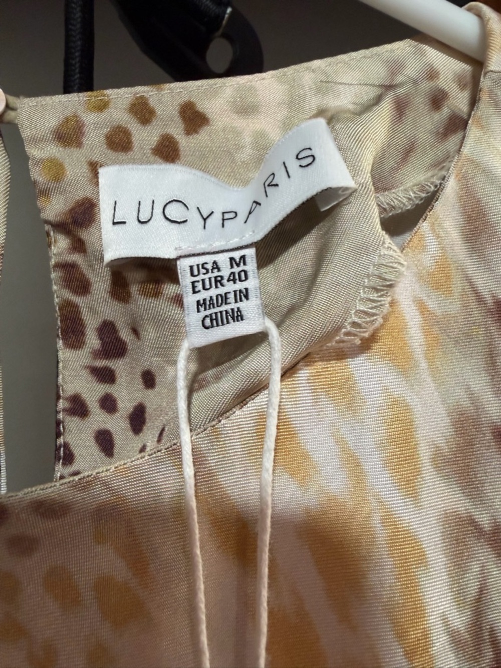 Lucy Paris Giovanna Bias Beige and Brown Snake-Print Maxi Dress - Picture 9 of 12